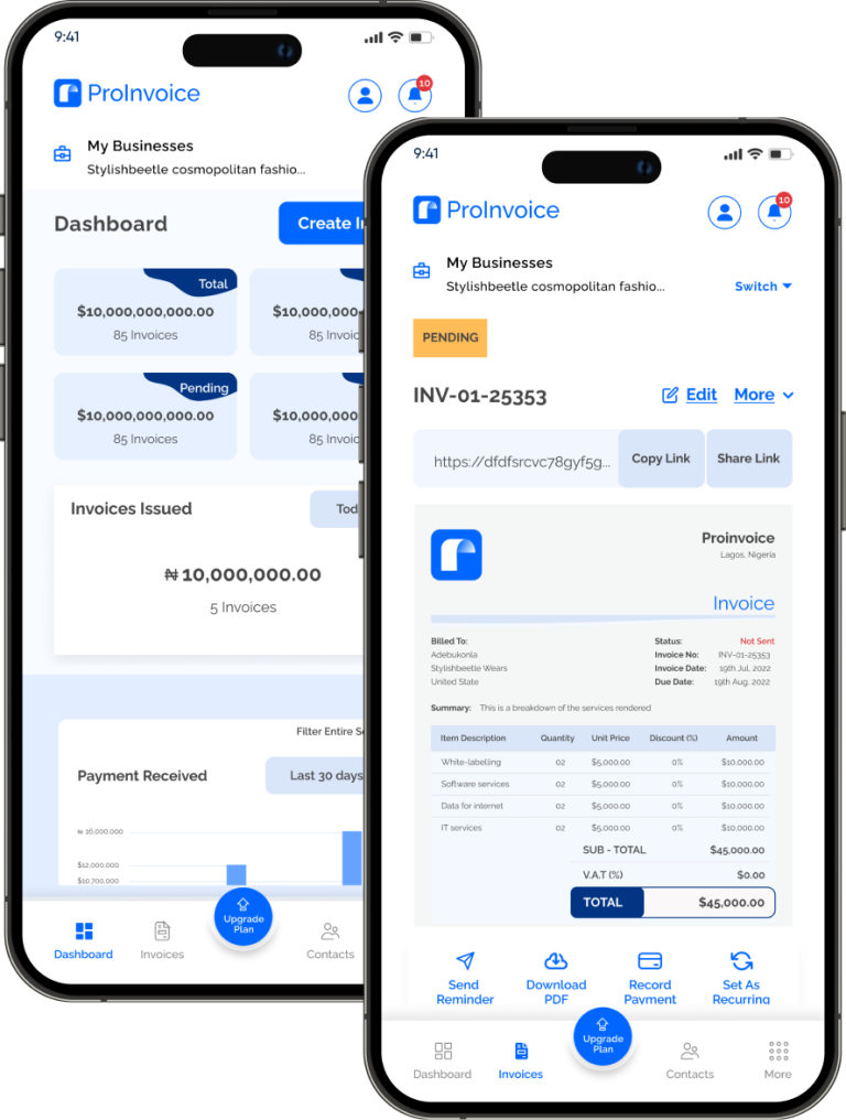 Download Free Invoice Templates for Word- Excel & Canva - Free ...