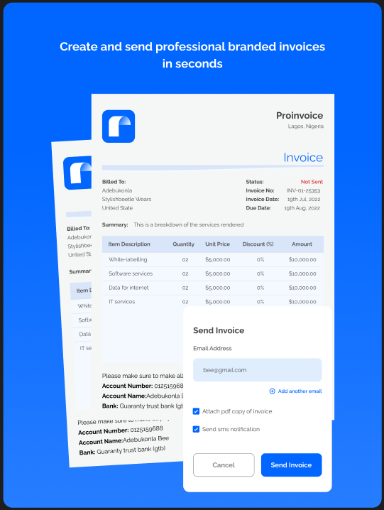 ProInvoice Subscription Plan