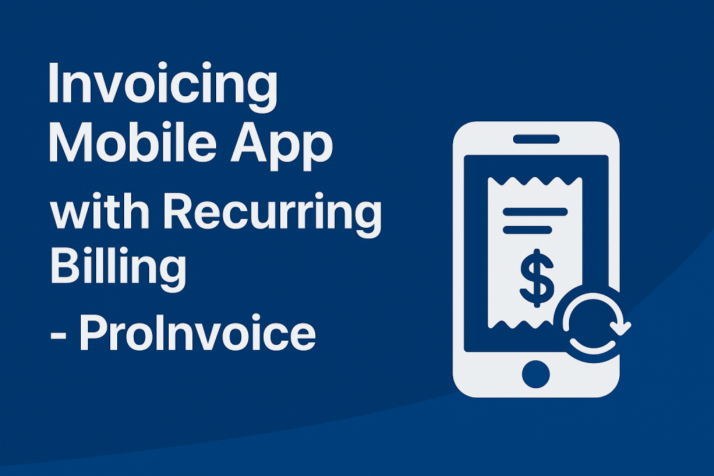 ProInvoice mobile app